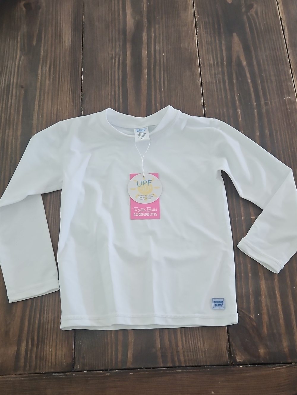 NWT Rugged Butts UPF Toddler Long Sleeve Swim Shirt Size 4T
